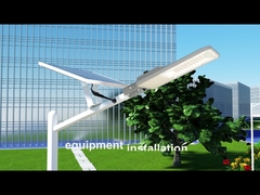 TR01-E Solar street light with motion sensor die-cast aluminum body PC outdoor optical lens.