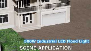 GK-E AC LED Flood Light, High Lumen Branded LED Lamp, IP65 Waterproof, Detachable Glass Cover