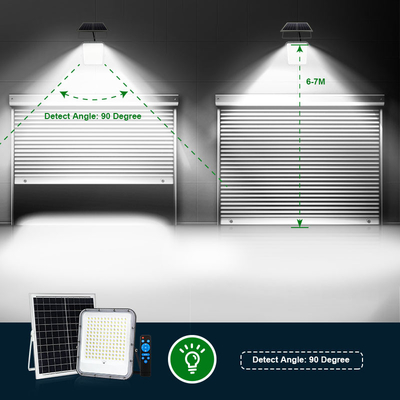 Warm White Solar Powered Flood Lights Commercial 50 W 100 W 200 W