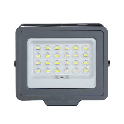 CRI80 6500K 50 W Solar Outdoor Flood Lights Gray ABS LiFePO4 High Efficiency