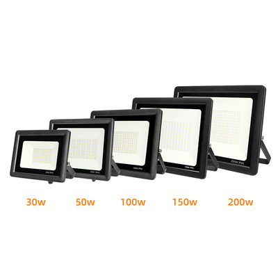 100w 150w 200w Outdoor LED Flood Lights High Lumens 90-100lm/W Waterproof Heat Sinking