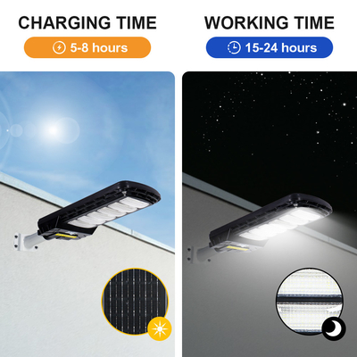 Motion Sensor All In One Solar LED Street Light 50W 100W 200W IP65 Waterproof Landscape Lamp