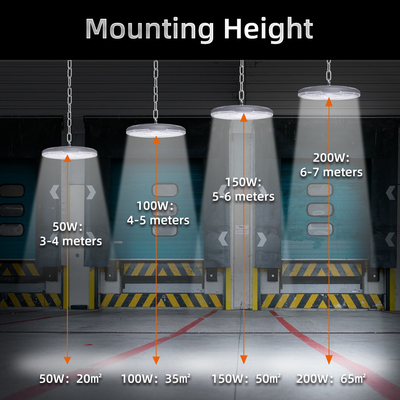 Die Casting Aluminum 100w 150w 200w LED High Bay Lights For Versatile