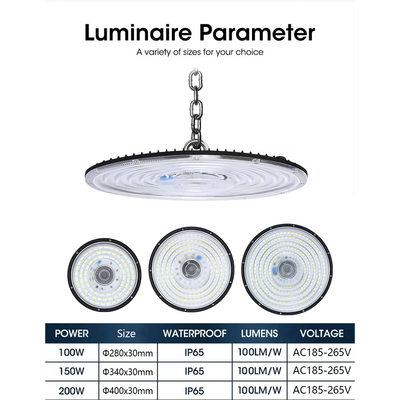 Led UFO 100W 150W 200W 300W 400W Industrial Lighting Highbay Lamp Warehouse Garage Canopy Light UFO Led High Bay Light