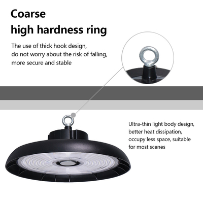 High Bay LED Light Factory Price 160lm/w LED Workshop IP65 Power Adjustable UFO LED High Bay Light