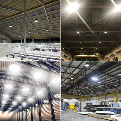 High Bay LED Light Factory Price 160lm/w LED Workshop IP65 Power Adjustable UFO LED High Bay Light