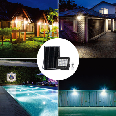 KCD Outdoor Remote Control Projector Cheap Solar Sensor Floodlights Solar Powered 50w 100w 200w LED Flood light