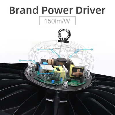 Workshop Sport Halls 50w 100w 150w 200w 300w Aluminum Industry Dimmable Explosion Proof IP65 UFO LED High Bay Light