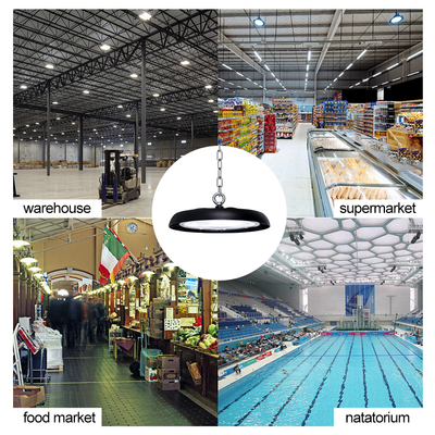 Warehouse Outdoor IP65 Waterproof High Lumens 180w 200w 250w 300w 120 Degree UFO LED High Bay Light