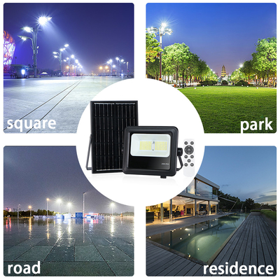 KCD Die Casting Aluminum IP65 Waterproof 50w 100w 200w 300w Outdoor Garden Solar LED Rechargeable Flood Light