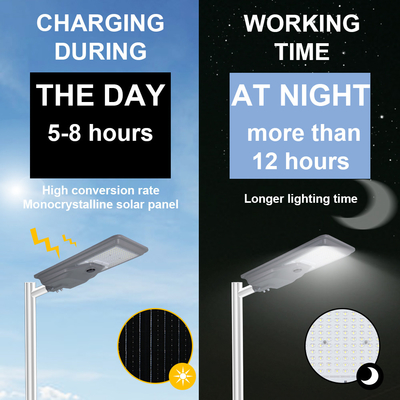 KCD Energy Saving Remote Controller 400w 500w IP65 Waterproof outdoor All In One Solar Light LED Street Light