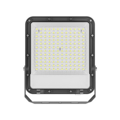 100W 10,000LM LED Flood Light with Precision Lens - Super Bright Spotlight,Gray color IP65 Waterproof，New 2025 Model for outdoor use