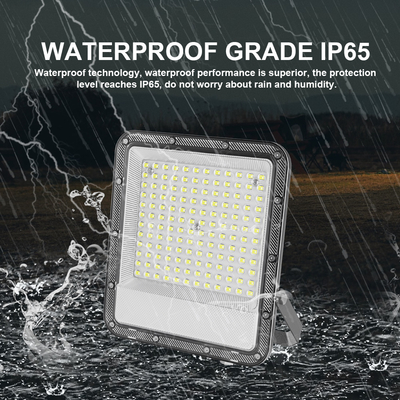 100W 10,000LM LED Flood Light with Precision Lens - Super Bright Spotlight,Gray color IP65 Waterproof，New 2025 Model for outdoor use