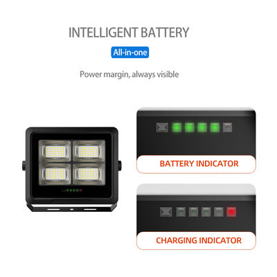 High Power 50W-500W Solar Flood Lights with 120 Degrees Beam Angle and 6000K Cool White LED