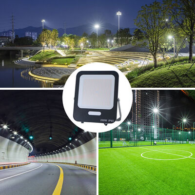 KCD 30w 50w 100w 200w LED Flood Light with 3000-6500K Color Temperature IP65 Waterproof and 50000 Hours Lifespan for Baseball Stadium Sports