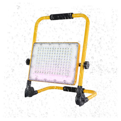 Yellow Rechargeable Portable LED Work Light Foldable 2000 Lumen 48w 85w 90w 7 Inch