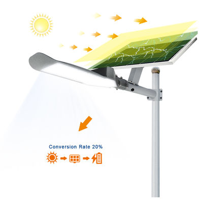 Outdoor Slim Aluminum Solar Street Light 100 Watts Super Bright With Lithium Battery