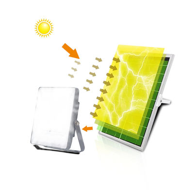 Cast Aluminum LiFePO4 Remote Control Battery Outdoor Waterproof 100w Solar LED Flood Light