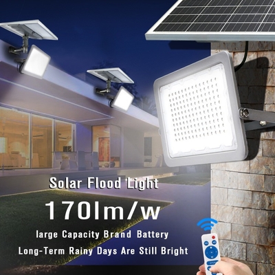 LED Rechargeable Solar Powered Flood Lights Sport Field  Park Security