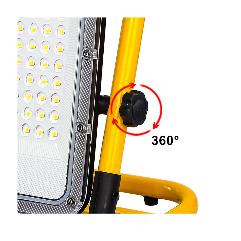 50W Portable LED Work Light 5000LM 4 Brightness Modes Adjustable Job