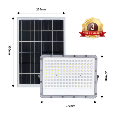 Ultra Slim Body Solar Powered Flood Lights High Lumen Led Chip 2700K IP65