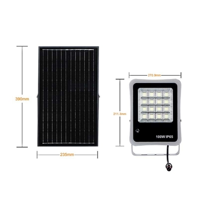 170lm/W Mono Solar Outdoor Flood Lights 50w 100w 200w 300w DC 6V