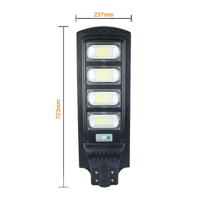 120w High Power LED Solar Street Light All In One 6500K Smd 2835 Streetlight LiFePO4 20Ah Battery