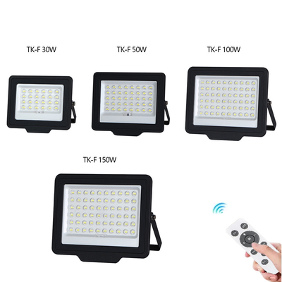 KCD Industrial Aluminum 100w 200w 300w Security Solar Flood Light High Lumen Rechargeable Solar Floodlights