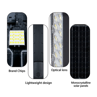 Waterproof Explosion Proof Outdoor 60w 100w 150w 200w High Quality Aluminum Lifepo4 Battery 6500k Solar Street Light