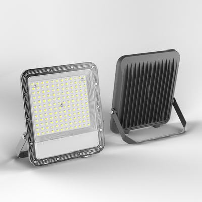 100W 10,000LM LED Flood Light with Precision Lens - Super Bright Spotlight,Gray color IP65 Waterproof，New 2025 Model for outdoor use