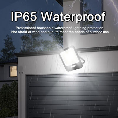3CCT Selectable LED Flood Light with 180° Adjustable Angle and IK07 Impact Resistant for Outdoor Use