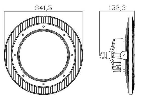 5 Year Warranty 150W 200W Led High Bay Warehouse Lights