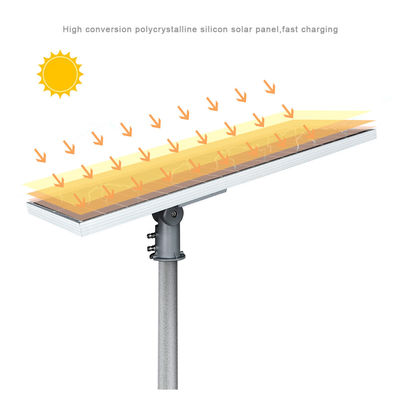 Rectangular All In One Solar LED Street Light With Inbuilt Battery Automatic High Lumens IP65