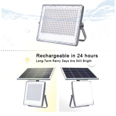 600w Solar Outdoor Flood Lights With Sensor Portable Warm White RGB