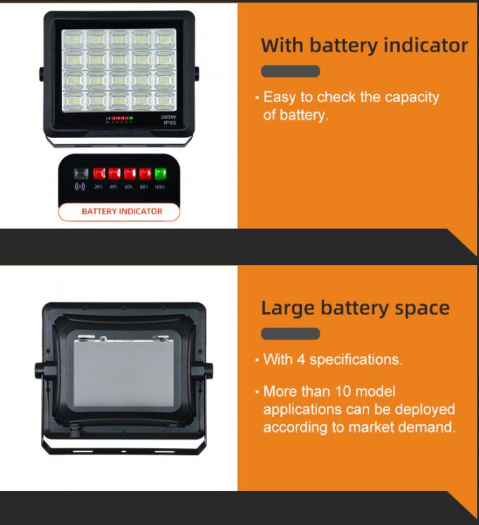 30W 50W 100W 300W 500W LED Solar Floodlight Outdoor IP65 Flood Light