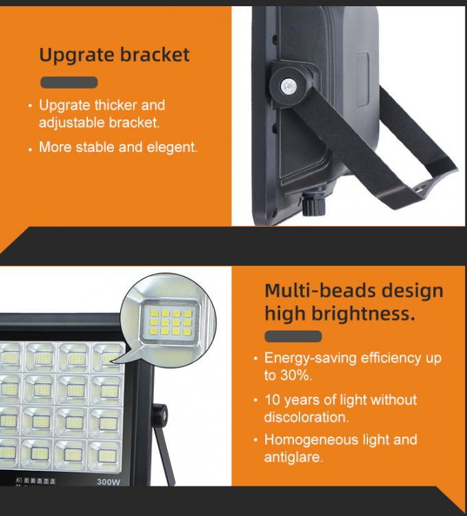 30W 50W 100W 300W 500W LED Solar Floodlight Outdoor IP65 Flood Light